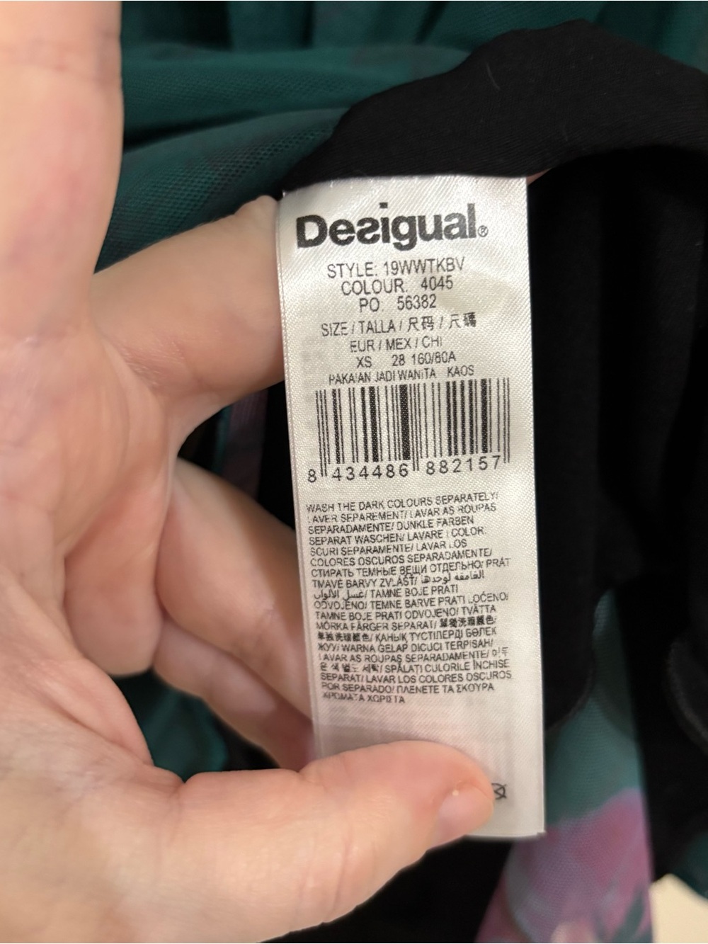 Desigual Luciana shirt in Verde Junco - Picture 8 of 11
